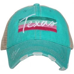 Katydid State Love Collection Texas Striped Trucker Hats