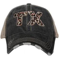 Katydid State Love Collection TX Texas Leopard State Women's Hat