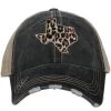 Katydid Leopard Texas CUT OUT STATE Hats