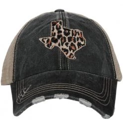 Katydid Leopard Texas CUT OUT STATE Hats
