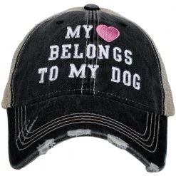 Katydid Dog & Cat Collection My Heart Belongs To My Dog Trucker Hats