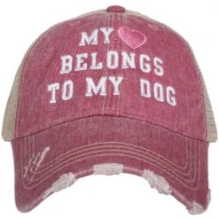 Katydid Dog & Cat Collection My Heart Belongs To My Dog Trucker Hats