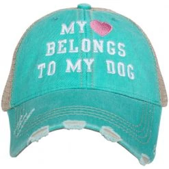 Katydid Dog & Cat Collection My Heart Belongs To My Dog Trucker Hats