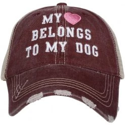 Katydid Dog & Cat Collection My Heart Belongs To My Dog Trucker Hats