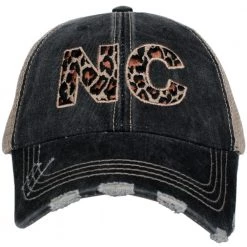 Katydid NC North Carolina Leopard State Women's Hat State Love Collection