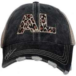 Katydid State Love Collection AL Alabama Leopard State Women's Trucker Hat