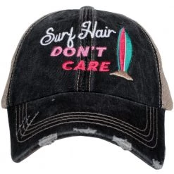 Katydid Vacay Getaway Collection Surf Hair Don’t Care Women's Trucker Hats