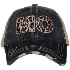 Katydid MO Missouri Leopard Women's Trucker Hat State Love Collection
