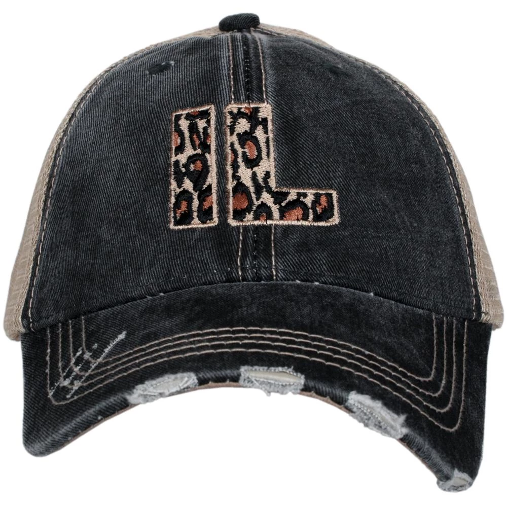 Katydid State Love Collection IL Illinois Leopard State Women's Hat