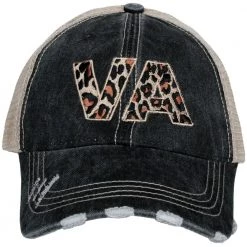 Katydid State Love Collection VA Virginia Leopard Women's Trucker Hat