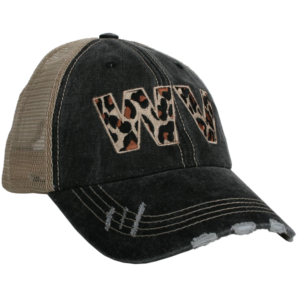 Katydid State Love Collection WV West Virginia Leopard Women's Trucker Hat