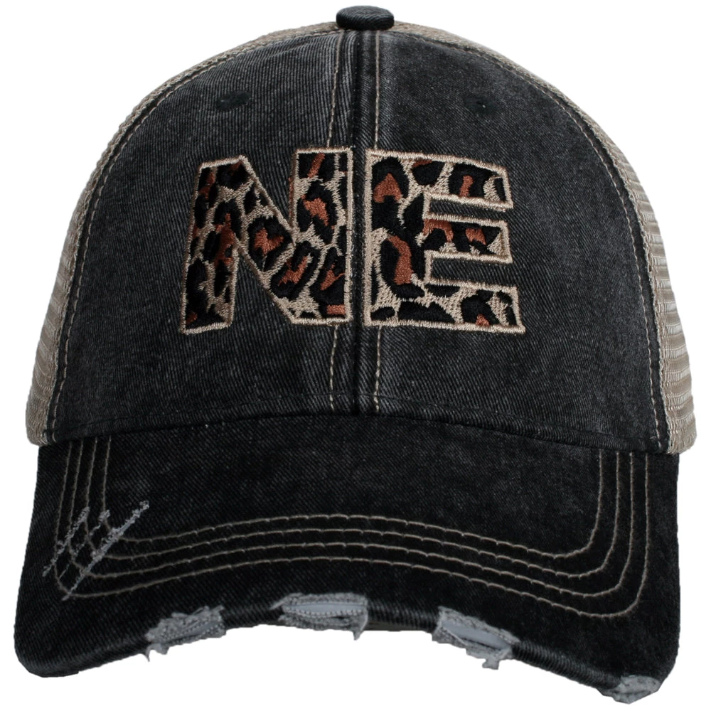 Katydid NE Nebraska Leopard Women's Trucker Hat