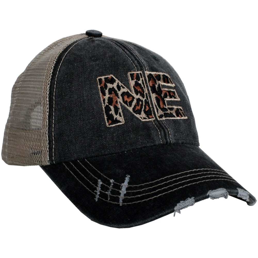 Katydid NE Nebraska Leopard Women's Trucker Hat