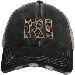 Katydid State Love Collection RI Rhode Island Leopard Women's Trucker Hat