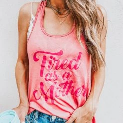 Katydid Tired As A Mother Tanks Mom Life Collection