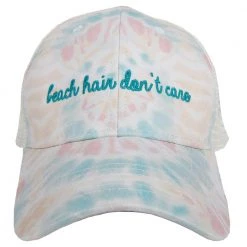 Katydid Tie Dye Collection Beach Hair Don't Care TIE DYE Trucker Hat