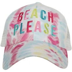 Katydid Beach Please TIE DYE Trucker Hat Tie Dye Collection