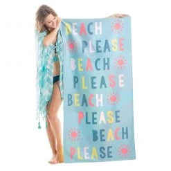 Katydid Beach Please Repeat Quick Dry Beach Towels Vacay Getaway Collection
