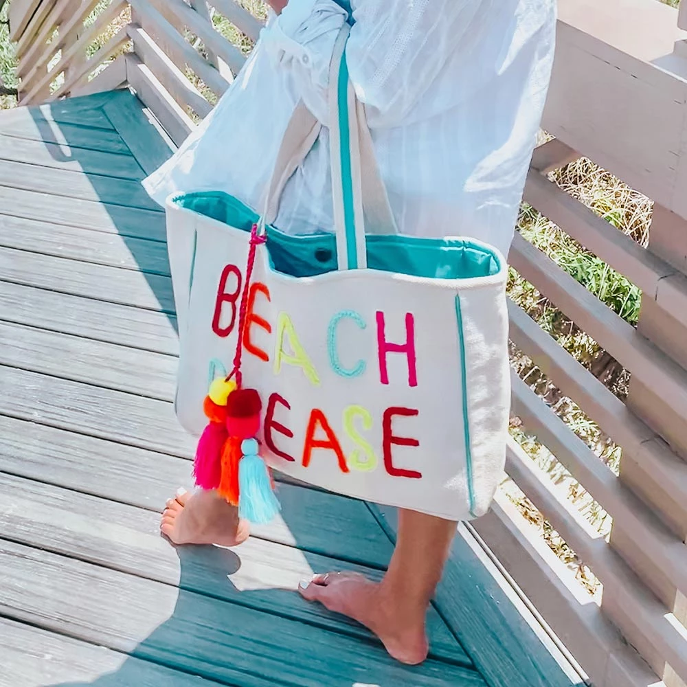 Katydid Vacay Getaway Collection Beach Please Tote Or Beach Bag