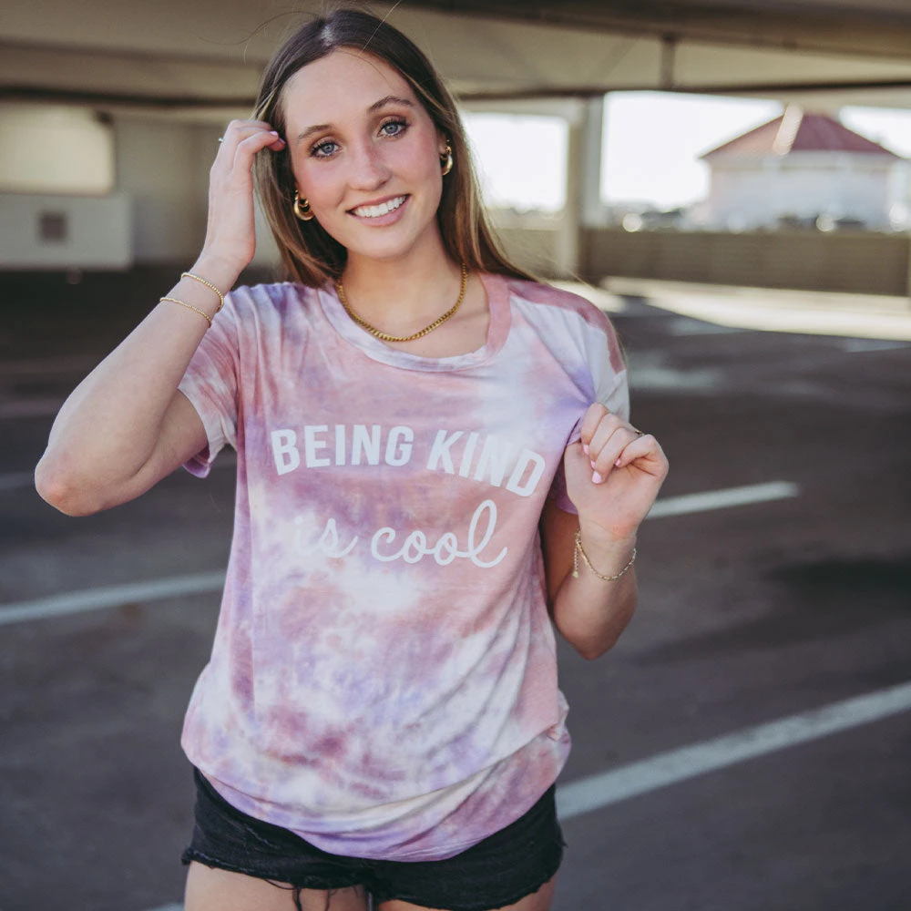 Katydid Being Kind Is Cool Tie Dye Graphic T-Shirt Tie Dye Collection