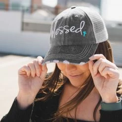 Katydid Mom Life Collection Blessed Trucker Hat
