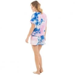 Katydid Pink And Blue Tie Dye Loungewear Set Tie Dye Collection