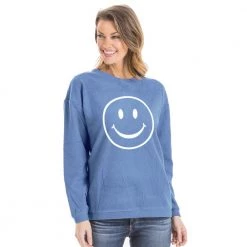 Katydid Happy Face Corded Sweatshirt Happy Face Collection