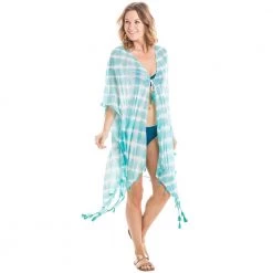 Katydid White And Mint Tie Dye Swimsuit Cover Ups Tie Dye Collection
