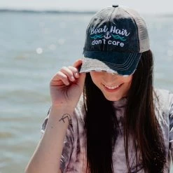 Katydid Boat Hair Don’t Care Women's Trucker Hats Vacay Getaway Collection