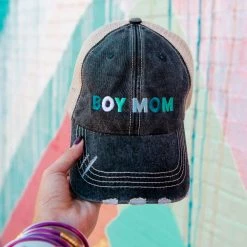 Katydid Boy Mom Women's Trucker Hats - Multicolored