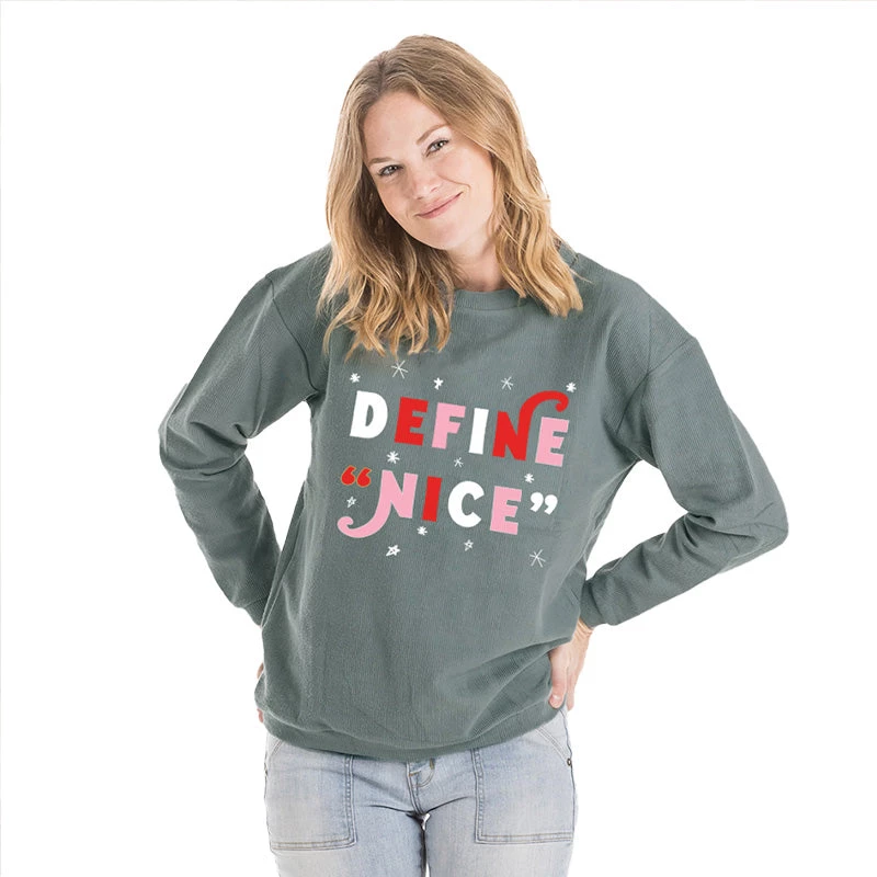 Katydid Define Nice Corded Sweatshirt Holiday Collection