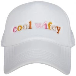 Katydid Cool Wifey Trucker Hat (White Foam) New
