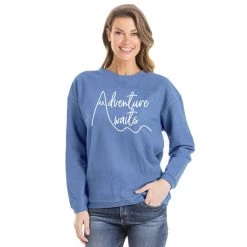Katydid Adventure Awaits Corded Crew Sweatshirt Road Trip Warrior Collection