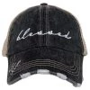 Katydid Blessed (Cursive) Trucker Hat New