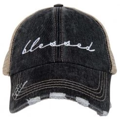 Katydid Blessed (Cursive) Trucker Hat New