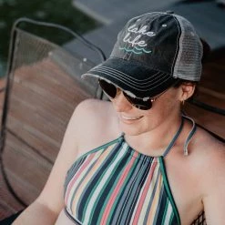 Katydid Lake Life (WAVES) Women's Trucker Hat Vacay Getaway Collection