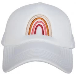 Katydid Rainbow Trucker Hat (White Foam)