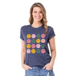 Katydid Happy Face Graphic Print T-Shirt