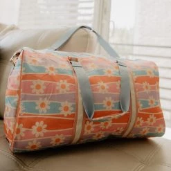 Katydid New Daisy Stripes Duffle Bag Or Weekender