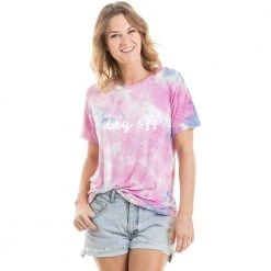 Katydid Tie Dye Collection Day Off Women’s Tie Dye Graphic T-Shirt