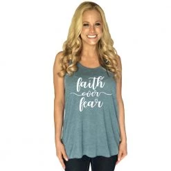 Katydid Faith Over Fear Tanks
