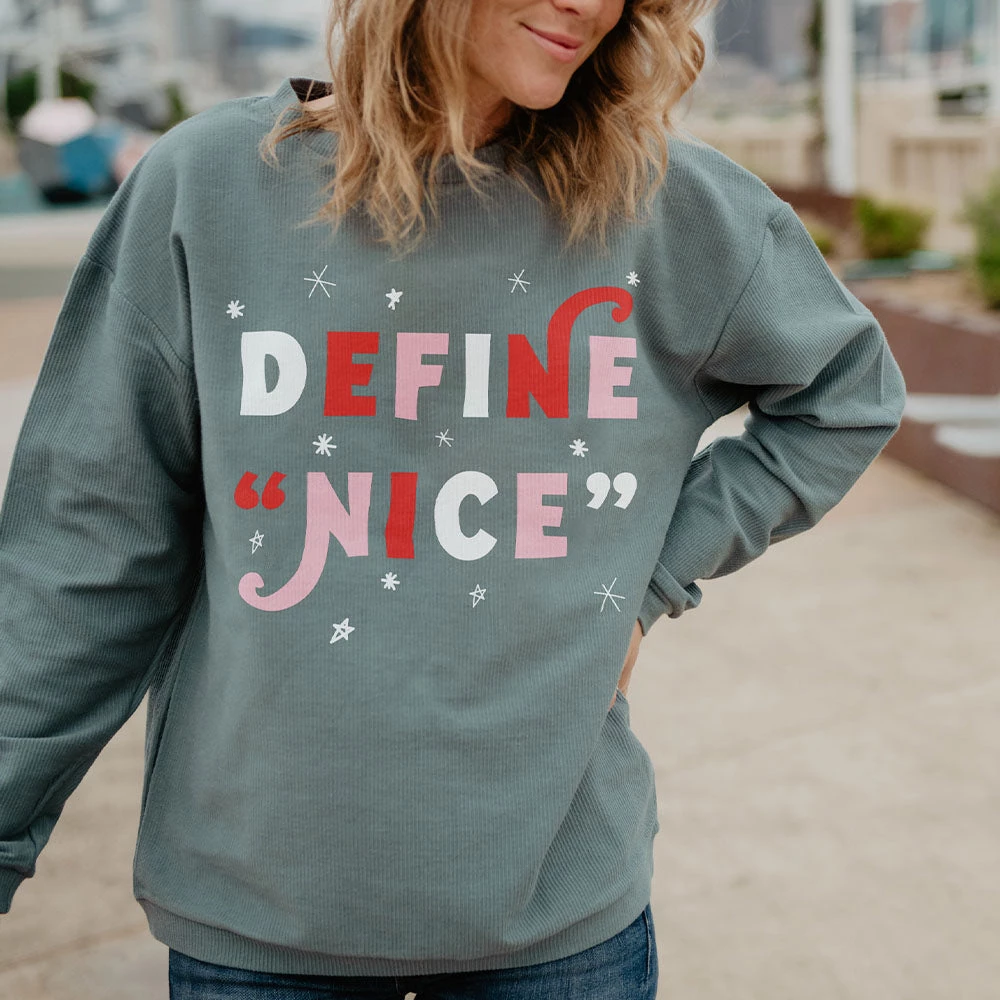 Katydid Define Nice Corded Sweatshirt Holiday Collection
