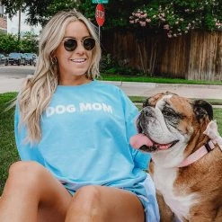 Katydid Dog Mom Corded Crew Sweatshirt