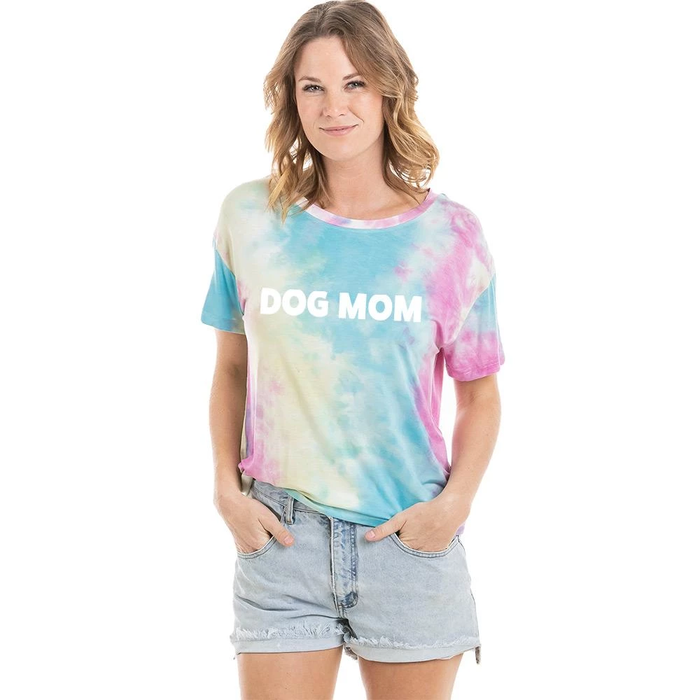 Katydid Dog Mom Women’s Tie Dye Graphic T-Shirt