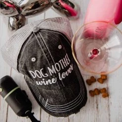 Katydid Dog Mother Wine Lover Trucker Hats Weekend Vibes Collection