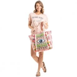 Katydid Weekend Vibes Collection Evil Eye Tote Bag