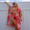 Katydid Hibiscus Flowers Swimsuit Cover Up New