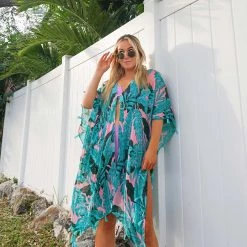 Katydid Palm Leaves Swimsuit Cover Up
