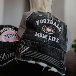 Katydid Football Mom Life Trucker Hats