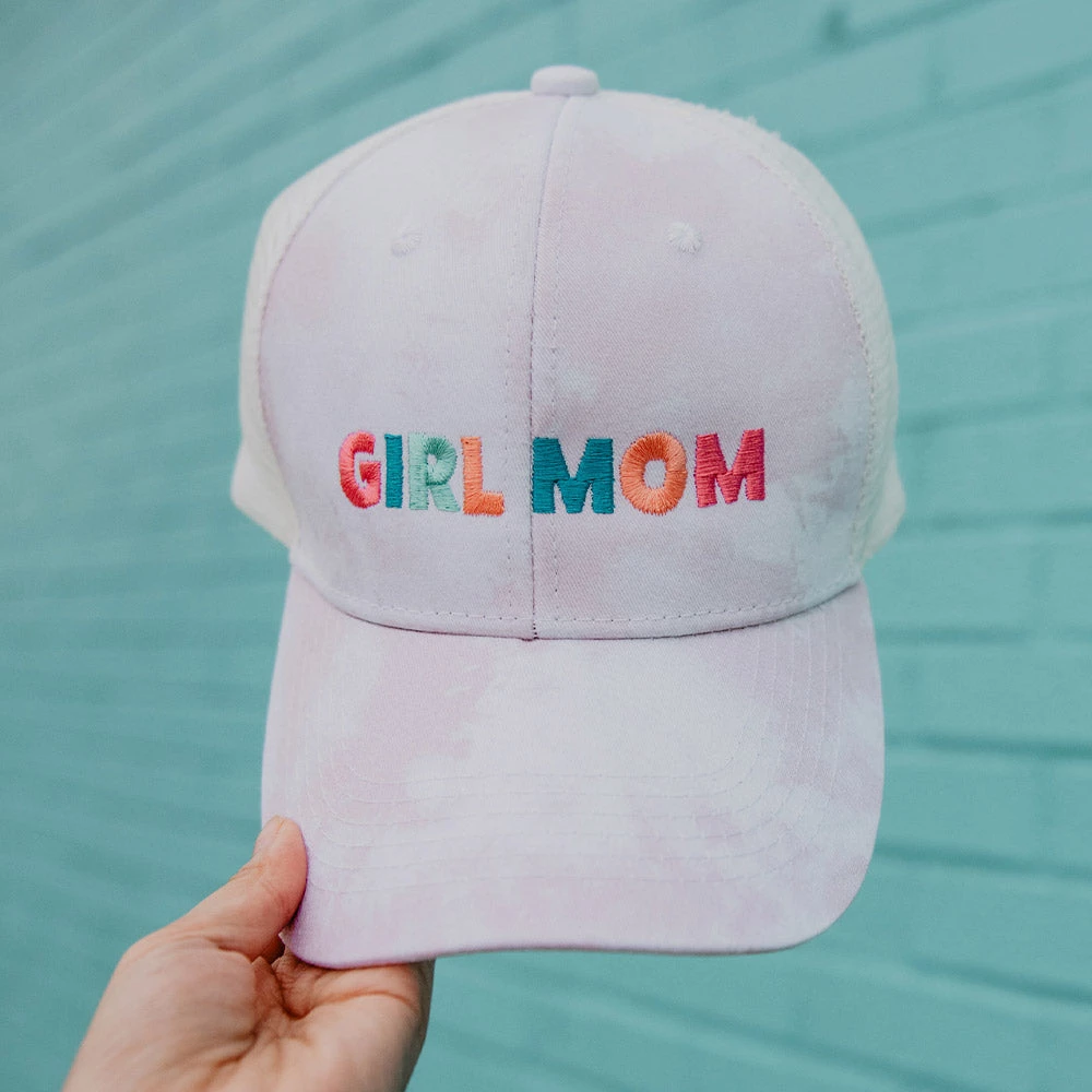 Katydid Girl Mom Tie Dye Trucker Hats (Multicolored) Tie Dye Collection